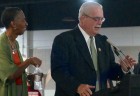 Rep. Gerry Connolly at ribbon cutting  for Wiehle-Reston East