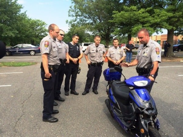 Fairfax County Police undergo motorbike safety training/Credit: FCPD
