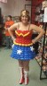The Ballon Geek's Wonder Woman costume on  assistant Liz Starkey/Credit: Josh Steinhouse