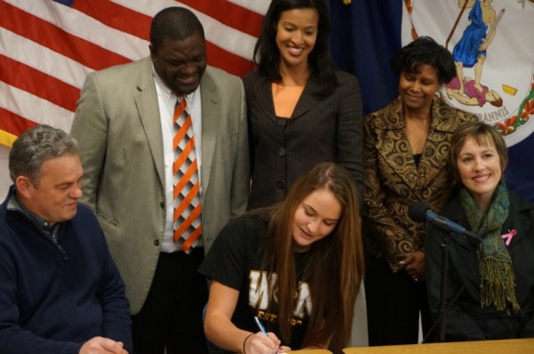 SLHS basketball player Abigail Rendle signs with William & Mary