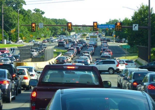 Traffic on Wiehle Avenue/Credit: Reston 2020