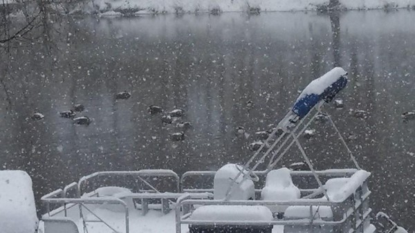 Snow on Lake Thoreau, March 3, 2014/Credit: Beth Horwatt Marks