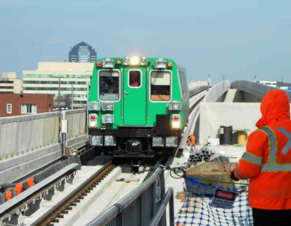 Testing the Silver Line near Tysons/Credit: MWAA