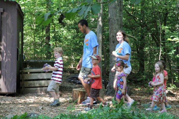 Campers and Counselors at RA's Nature Tots Camp/Credit: RA
