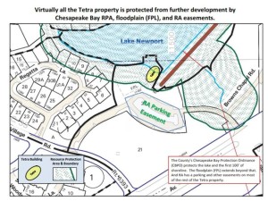Flood zones on Tetra property/Credit: Terry Maynard 
