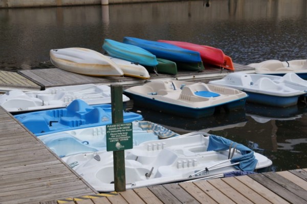 Boats at Lake Anne Plaza