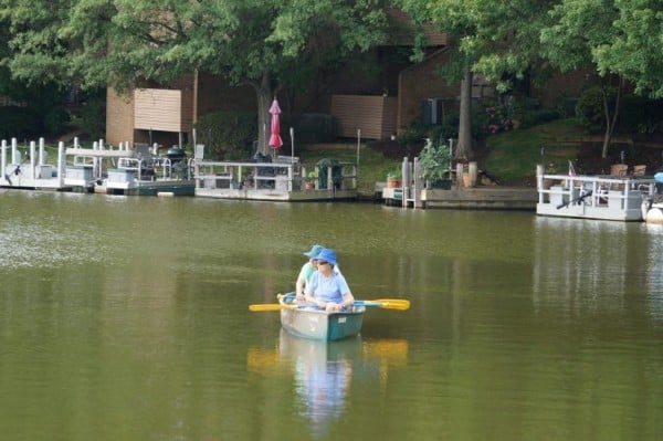 Canoeing on Lake Thoreau