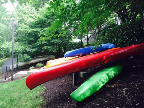 Canoes at Lake Audubon