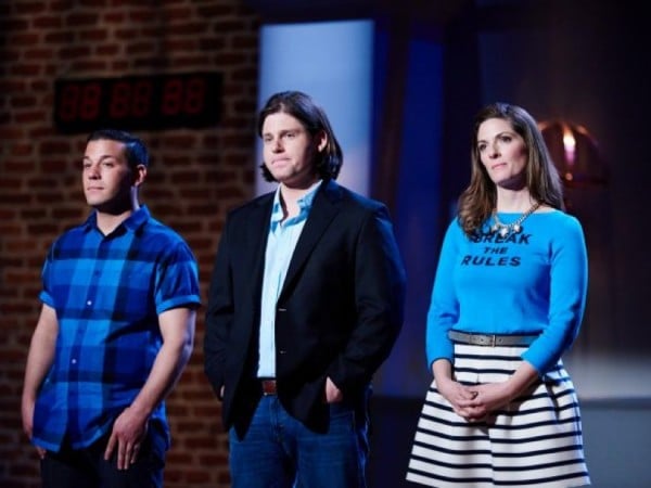 Emilia Cirker of Reston (right) stands before Food Network judges/Credit: Food Network