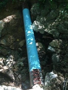 Sewer pipe near Cedar Cove/reader photo