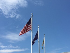 Flags at North County Government Center