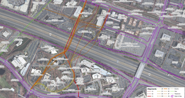 Suggested routes for Soapstone extension/Credit: Fairfax County