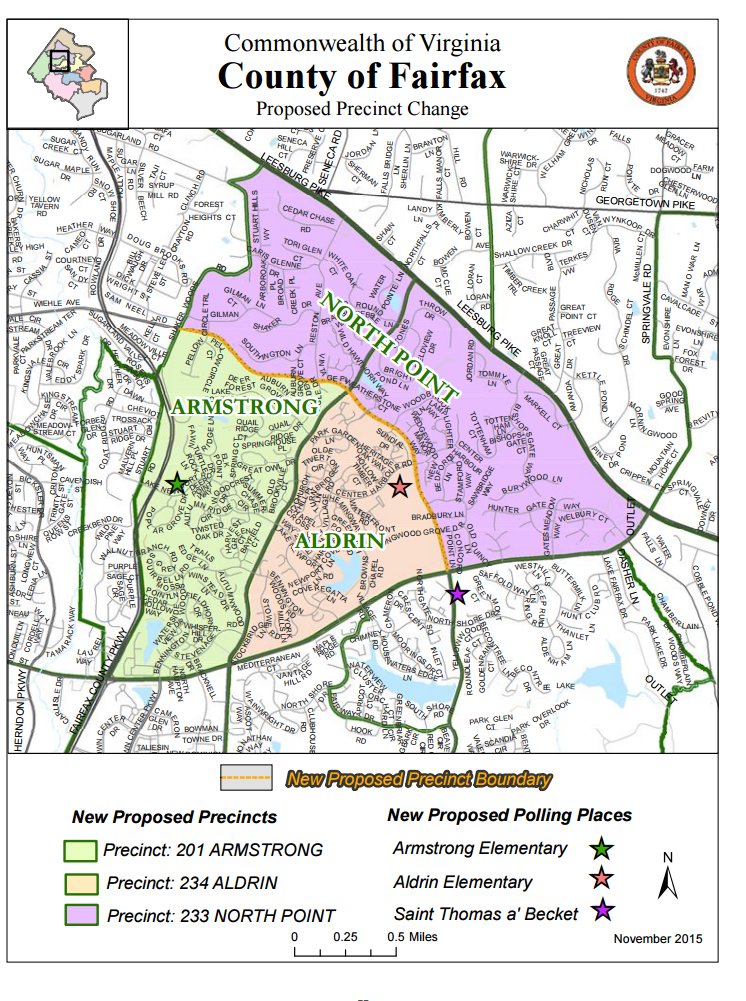 North Reston proposed precinct map/Credit: Fairfax COunty