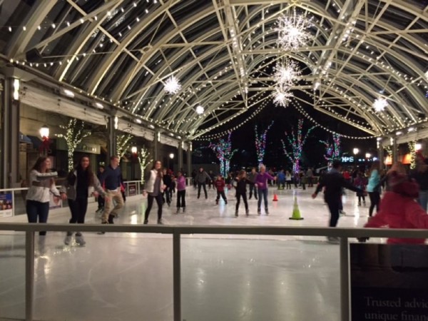 Skating at Reston Town Center