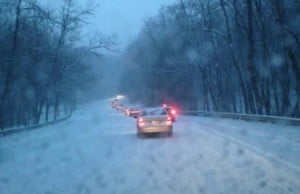 Snowy commute