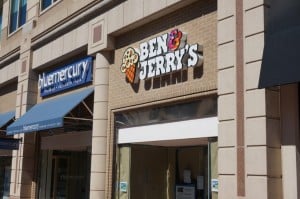 Ben & Jerry's sign at Reston Town Center