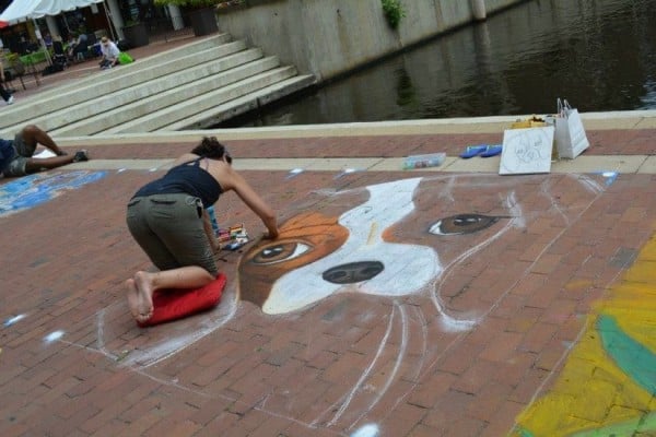 Chalk on the Water 2015/Courtesy Lake Anne Plaza