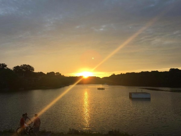 Sunset on Lake Thoreau/Credit: Audrey Lawson