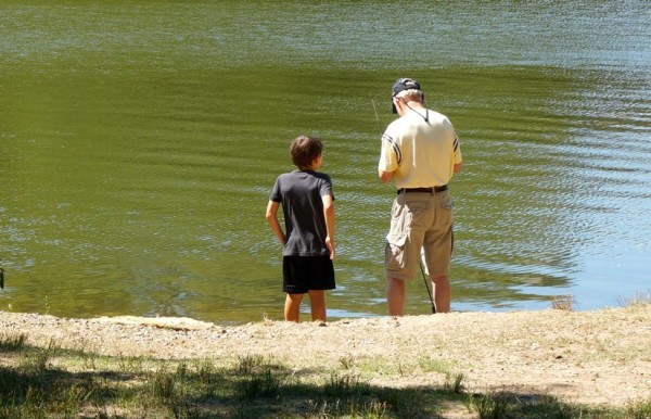 Fishing at Lake Thoreau