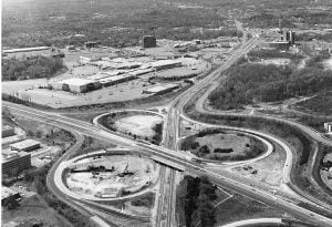 Tysons Corner in the 1960s/Credit: Fairfax County Public Library Historical Archives