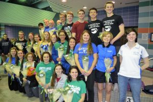 South Lakes High School senior swimmers